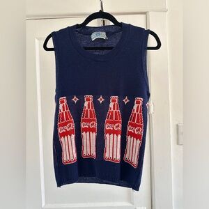 1970s Marshall Lester Cocoa Cola Sweater Vest